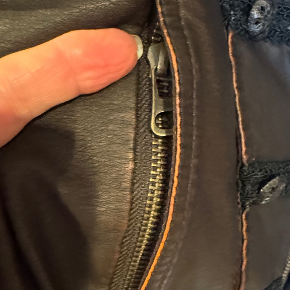 Spanner Dark Brown Leather Jacket - image 3